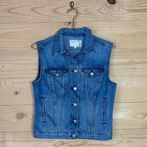 Rag & Bone Light Blue Denim Vest